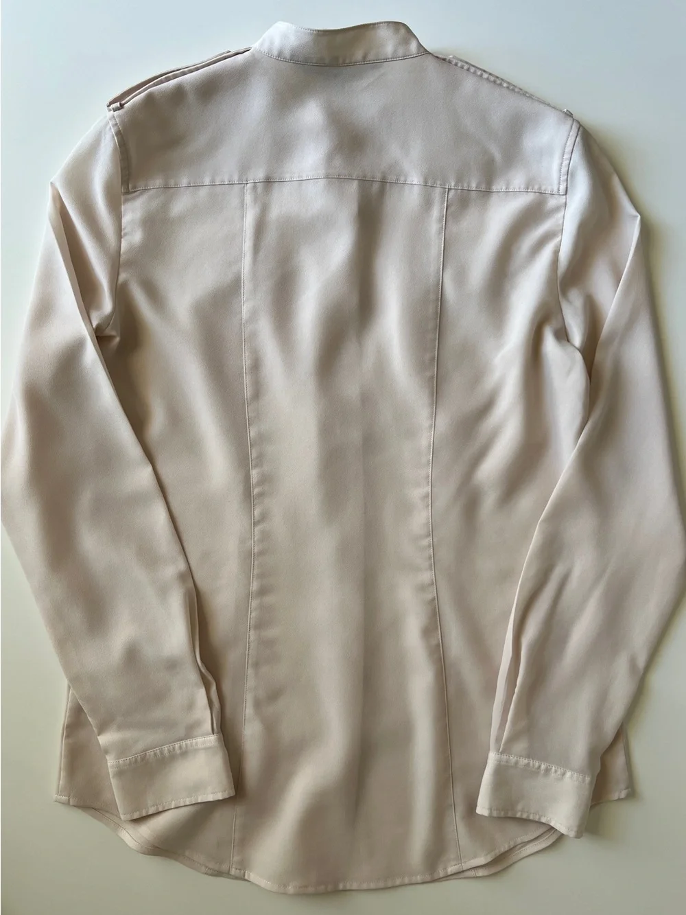 AX Armani Exchange Blush Beige Military Utility Blouse S